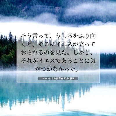 ヨハネによる福音書 20:14 聖書の一節の解説