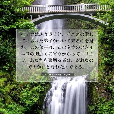 ヨハネによる福音書 21:20 JPN 聖書の一節の画像