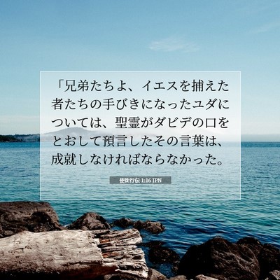使徒行伝 1:16 聖書の一節の解説
