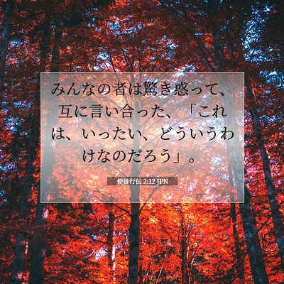 使徒行伝 2:12 聖書の一節の解説