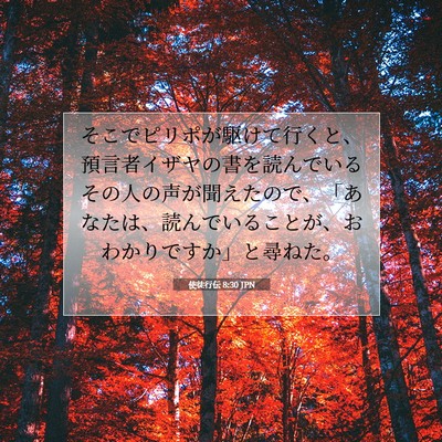 使徒行伝 8:30 聖書の一節の解説