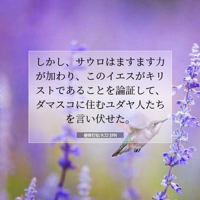 使徒行伝 9:22 JPN 聖書の一節の画像