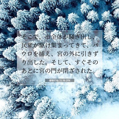 使徒行伝 21:30 JPN 聖書の一節の画像