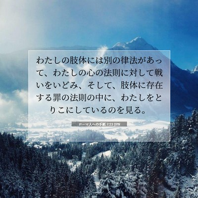 ローマ人への手紙 7:23 JPN 聖書の一節の画像