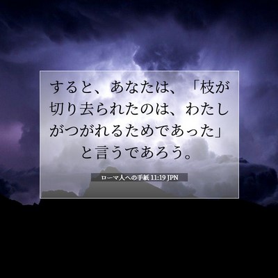 ローマ人への手紙 11:19 聖書の一節の解説