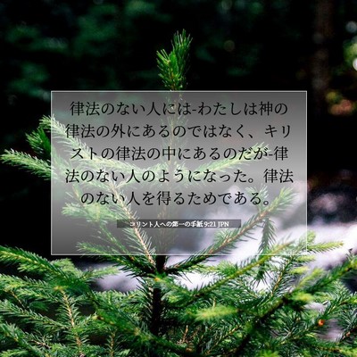 コリント人への第一の手紙 9:21 聖書の一節の解説
