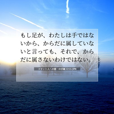 コリント人への第一の手紙 12:15 聖書の一節の解説