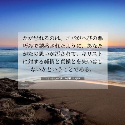 コリント人への第二の手紙 11:3 聖書の一節の解説
