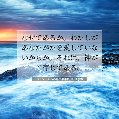 コリント人への第二の手紙 11:11 聖書の一節の解説