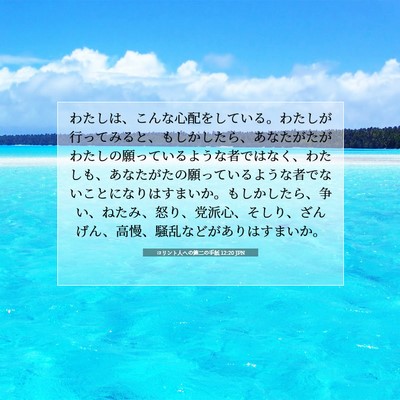 コリント人への第二の手紙 12:20 聖書の一節の解説