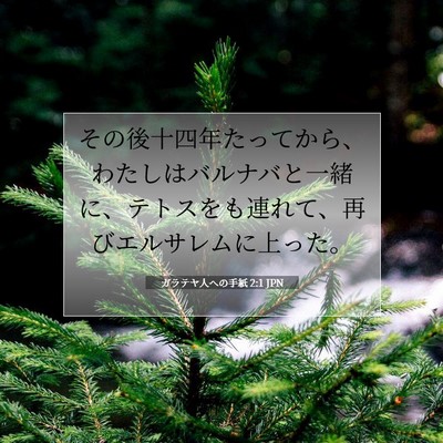 ガラテヤ人への手紙 2:1 聖書の一節の解説