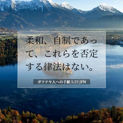 ガラテヤ人への手紙 5:23 JPN 聖書の一節の画像