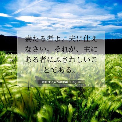 コロサイ人への手紙 3:18 聖書の一節の解説