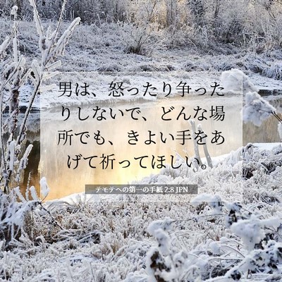 テモテヘの第一の手紙 2:8 聖書の一節の解説