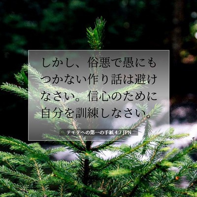 テモテヘの第一の手紙 4:7 聖書の一節の解説