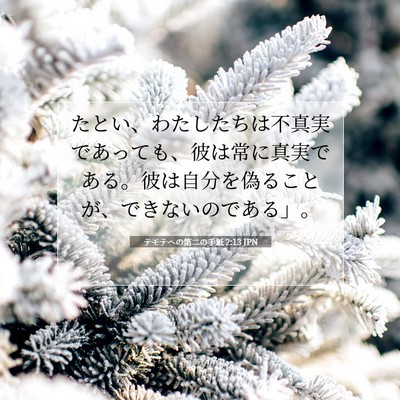 テモテヘの第二の手紙 2:13 聖書の一節の解説