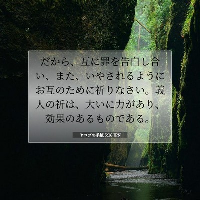ヤコブの手紙 5:16 聖書の一節の解説