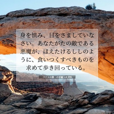 ペテロの第一の手紙 5:8 聖書の一節の解説