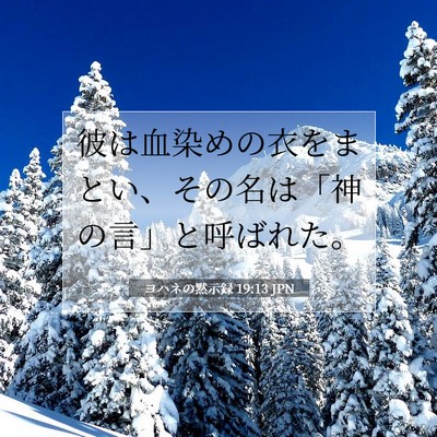 ヨハネの黙示録 19:13 聖書の一節の解説