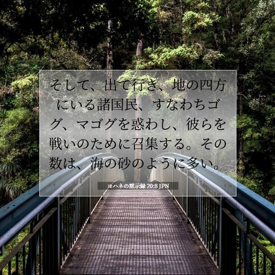 ヨハネの黙示録 20:8 聖書の一節の解説